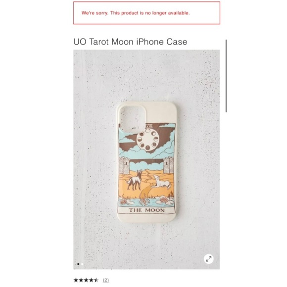 NWT Urban Outfitters iPhone 12 case 12 pro tarot occult witch witchcraft UO moon - Picture 4 of 4